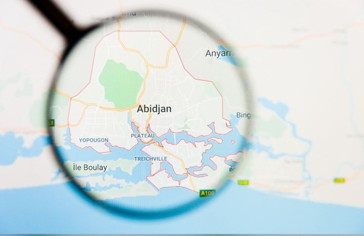 Carte d'Abidjan